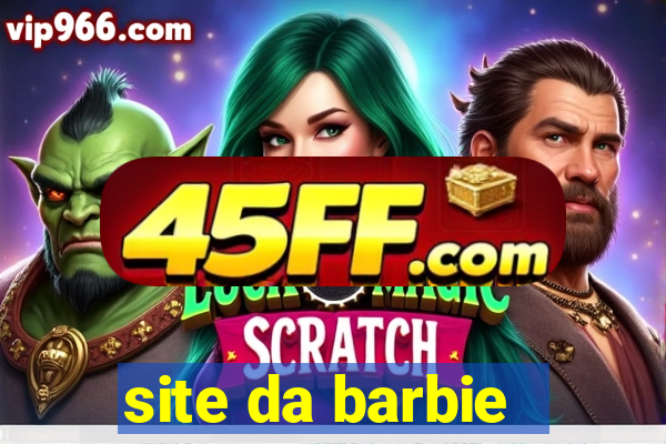 site da barbie - jogos